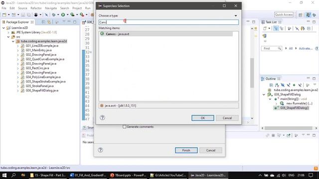 Shape Fill | Part 3 - Preparing Drawing Canvas | Java2D Tutorial #15 смотреть онлайн