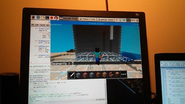Minecraft + Python + Raspberry смотреть онлайн