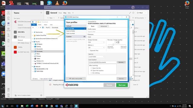 KYOCERA M2040dn - Hızlı Tarama Yardımcı Programını Kullanma смотреть онлайн