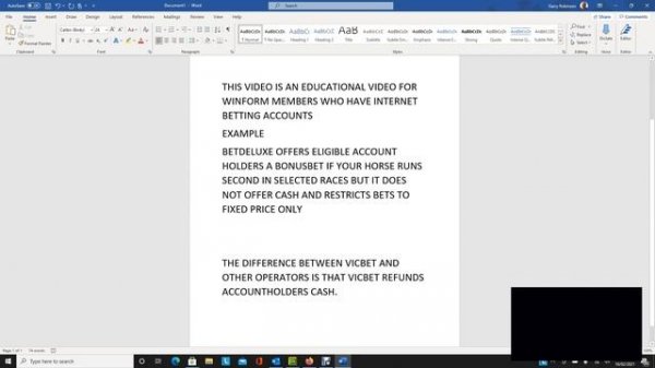 HOW TO WIN COMING SECOND