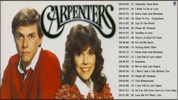 Carpenters Greatest Hits Full Album || The Carpenter Best Songs