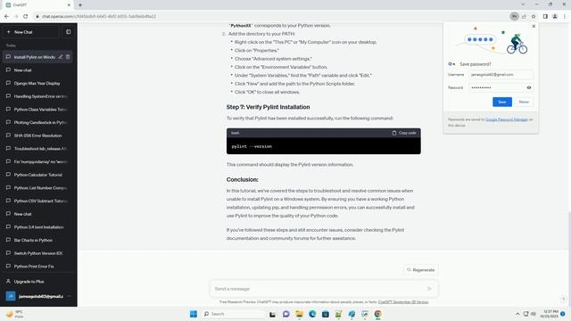 Unable to Install Pylint in windows python смотреть онлайн