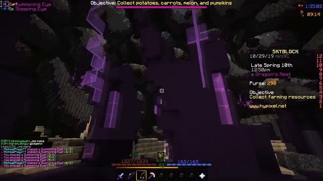 Testing Magic Find Potion on 30 Summoning Eyes (Hypixel Skyblock) смотреть онлайн