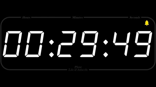1 Hour - TIMER & ALARM - 1080p - COUNTDOWN