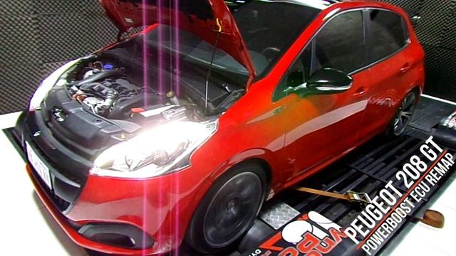 Peugeot 208GT PowerBoost ECU remap смотреть онлайн
