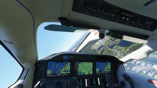 Fort Myers, Southwest Florida (RSW) toward Sanibel Island - Microsoft Flight Simulator смотреть онлайн