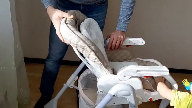 Обзор стульчика для кормления Babyton Кофейный смотреть онлайн
