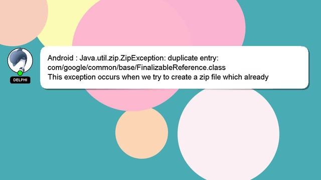 Android : Java.util.zip.ZipException: duplicate entry: com/google/common/base/FinalizableReference. смотреть онлайн