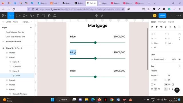 How to create a stylish mortgage calculator - Figma Design Tutorial #DailyUl challenge смотреть онлайн