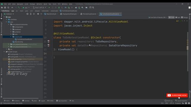 How to Make a MVVM Clean Architecture ToDo Note App(CRUD) in Jetpack Compose| Android | Make it Eas смотреть онлайн