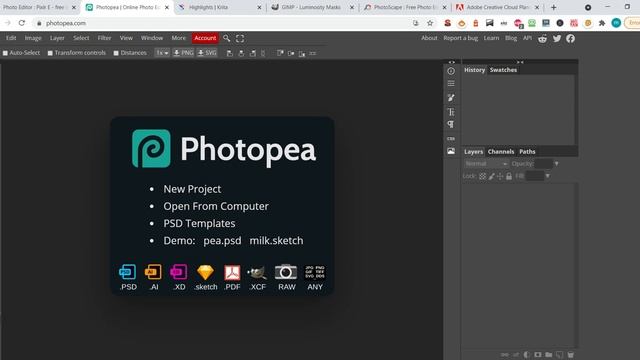 5 Best and Free alternatives of ADOBE Photoshop - Pixlr - Photopea - Gimp - Krita - Photoscape смотреть онлайн