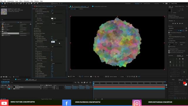 Magical Colorful Particles Audio React Tutorial || After Effects || NPS3D смотреть онлайн