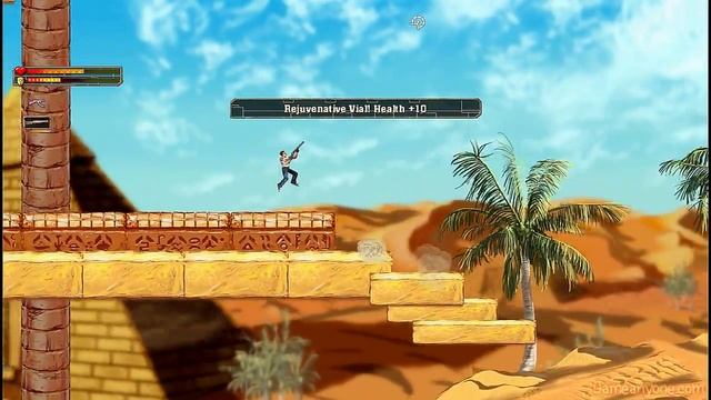 Serious Sam Double D Walkthrough In HD Act I: Egyptian Assault Level 1 смотреть онлайн