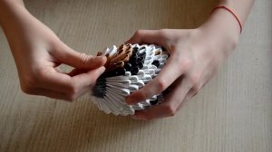 Сова из модулей 3D Оригами