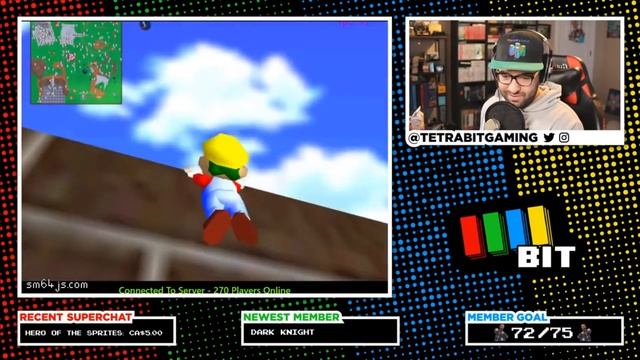 Super Mario 64 with 300 Players... смотреть онлайн