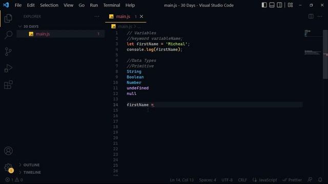 30 Days JavaScript - Day 03 [ Data Types ] смотреть онлайн