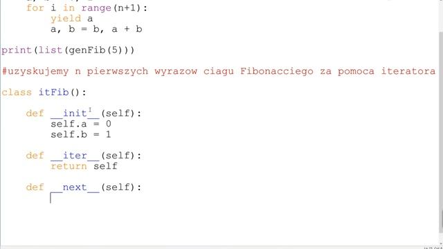 Generator liczb Fibonacciego [Python] смотреть онлайн