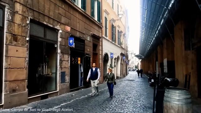 WALKING IN ROME (CAMPO DEI FIORI TO VICOLO DEGLI ACETARI) 2018 смотреть онлайн