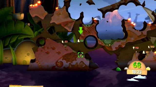 Worms: Battlegrounds - "TOP NOTCH BANTER!" - (Worms Funny Moments Online) смотреть онлайн
