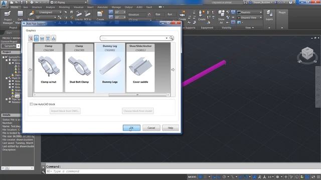 AutoCAD Plant 3D Adding a Dummy Leg смотреть онлайн