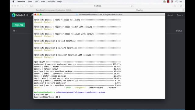 Getting started with microservices-infrastructure on Vagrant смотреть онлайн