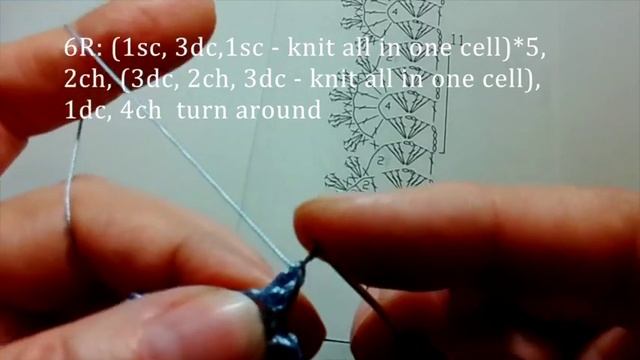 Кружевная кайма 2. Lace fringing 2. Crochet. смотреть онлайн