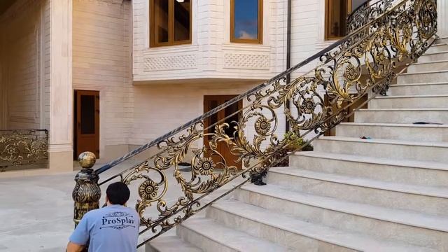 Перила в частный дом в г.Аллерой смотреть онлайн