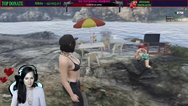 девушка в GTA 5 RP. стримерша Mary Cherry. сервер WADEWOOD RP. смотреть онлайн