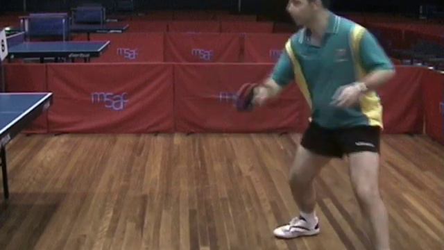 Backhand Chop - Table Tennis