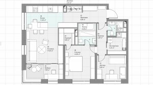 Часть 5 Проект квартиры  с нуля в Архикаде 27