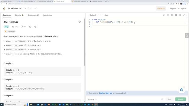 Python LeetCode Problems #2 | 9. Palindrome Number | 412. Fizz Buzz смотреть онлайн