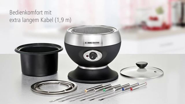 ROMMELSBACHER F 350 Elektro Fondue Set - Stilvoll, hochwertig und sicher смотреть онлайн
