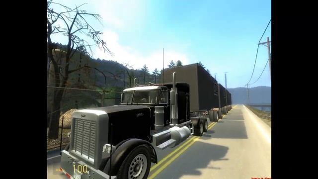 Testing trucks in evocity. Quad trailer roadtrain and logging trailer. смотреть онлайн