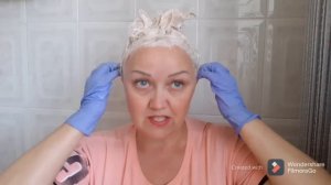 покраска на дому, профессиональной краской лонда 10.16+10.38 на окислителе 2%