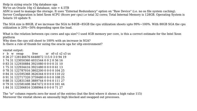 Databases: Oracle 10g SGA sizing Help (2 Solutions!!) смотреть онлайн