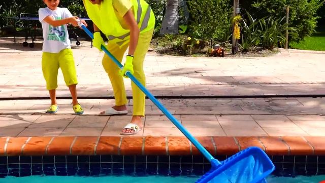 Vlad And Mama Repairing Children's Playhouses