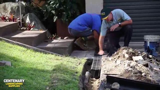 Дренажная система - установка дренажных желобов