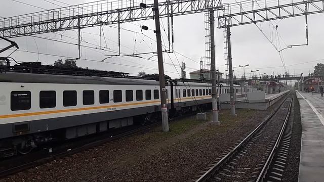 Электропоезд ЭП2Д-0014 станция Голицыно до Бородино 10.06.2021. смотреть онлайн