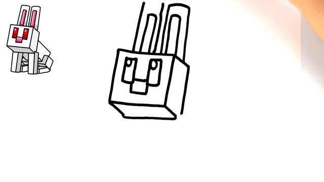 HOW TO DRAW MINECRAFT RABBIT ? | DRAWING MINECRAFT MOBS смотреть онлайн