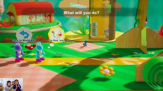 Yoshi's Crafted World - 2 Player Game Walkthrough Part 1 [Dream Gem 1] смотреть онлайн