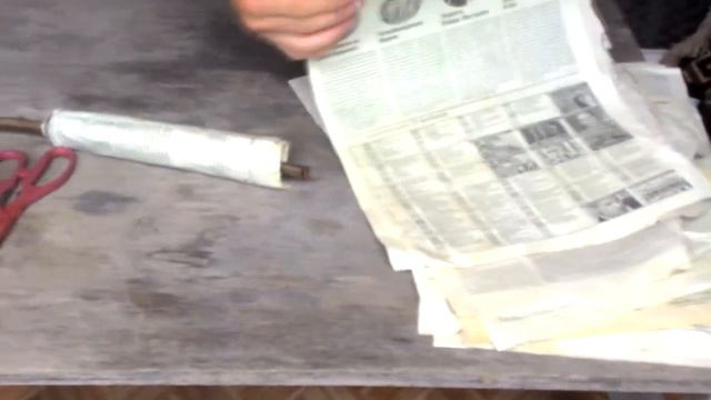 Дымовая шашка из газет и аммиачной селитры. смотреть онлайн