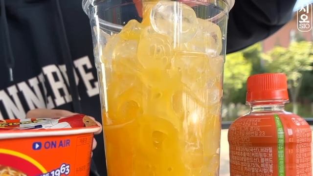 ASMR MUKBANG _ 편의점 주황 디저트 아이스크림 먹방 불닭 오렌지맛 & ORANGE DESSERT HONEY JELLY CANDY