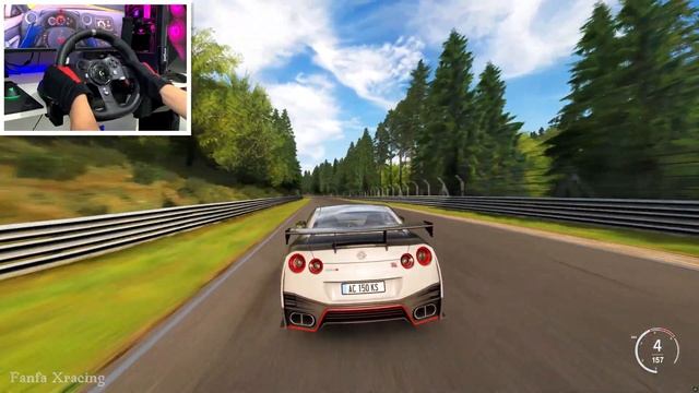 Nissan GT-R R35 Nismo - Assetto Corsa - Trackday | Nordschleife | Steering Wheel |4k| смотреть онлайн