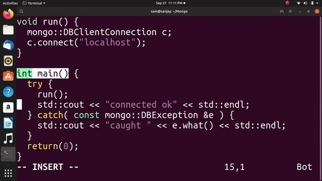C++ connection with MongoDB смотреть онлайн