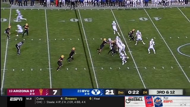 #23 BYU vs #19 Arizona State Highlights | College Football Week 3 | 2021 College Football Highlight смотреть онлайн
