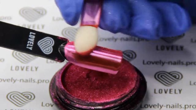 Втирка Lovely Nails N03 - неоново-розовый оттенок .. смотреть онлайн