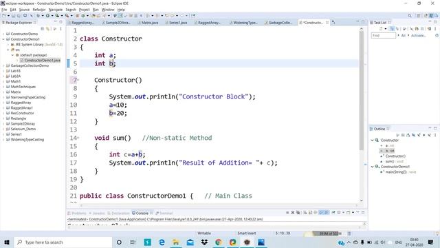 Constructors and Constructor Overloading in Java (in brief) смотреть онлайн