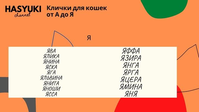 Клички для котов и кошек//Hasyuki// смотреть онлайн