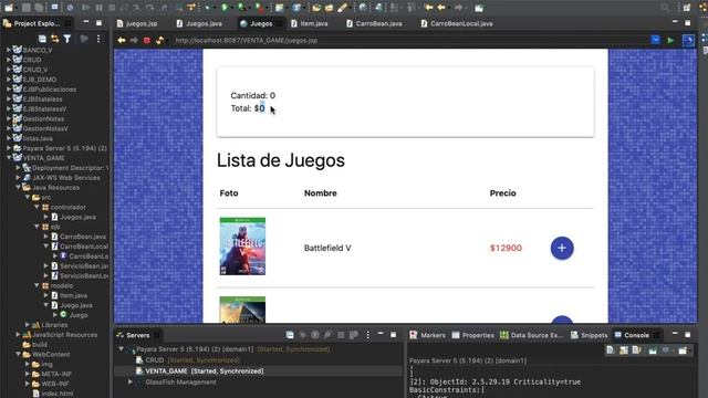 3 JAVA WEB CARRO DE COMPRAS EJB STATEFUL CAPA WEB смотреть онлайн