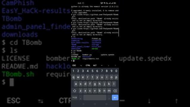 SMS bomber attack 2020 termux смотреть онлайн